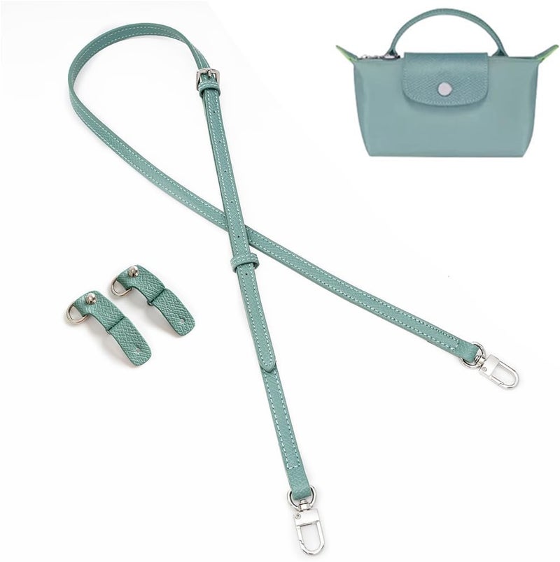 KOMHPS Purse Straps Replacement, Leather Handbag Crossbody Shoulder Strap Kit Adjustable for Mini Longcamp Tote Bag Women - Image 1